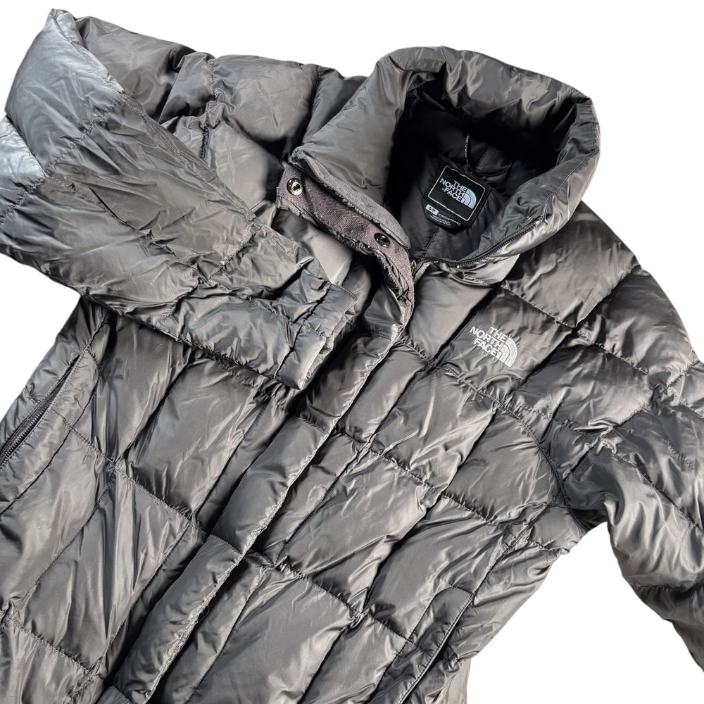 The North Face 600 Down Puffer Parka Coat Metropolis Jacket Gray Womens Sz S